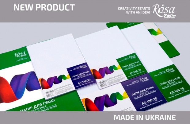 ROSA Studio gouache paper more types of packaging and filling