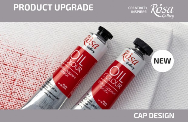  From now on  ROSA Gallery oil paints with a new enlarged bouchon!
