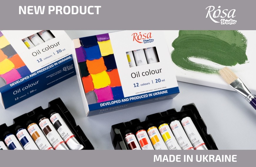 Updated packaging for ROSA Studio 20 ml oil paint sets