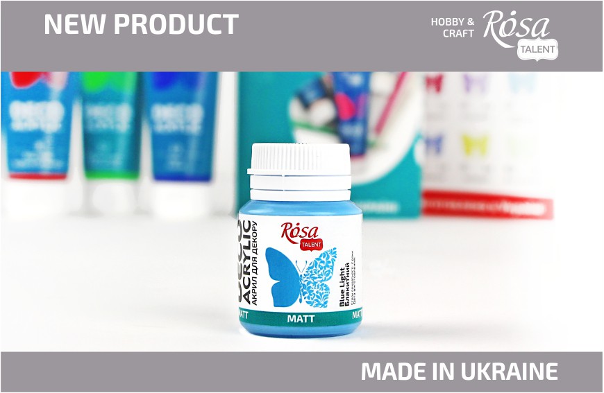 New: New packaging design for ROSA Talent Decorative Acrylics!