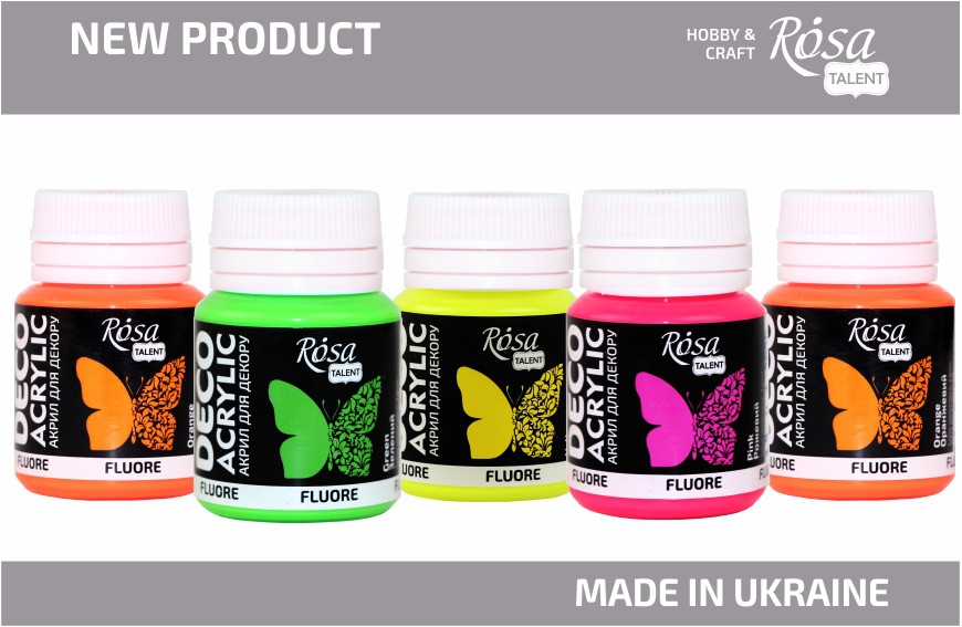 New: Decorative Fluorescent Acrylics from ROSA Talent!